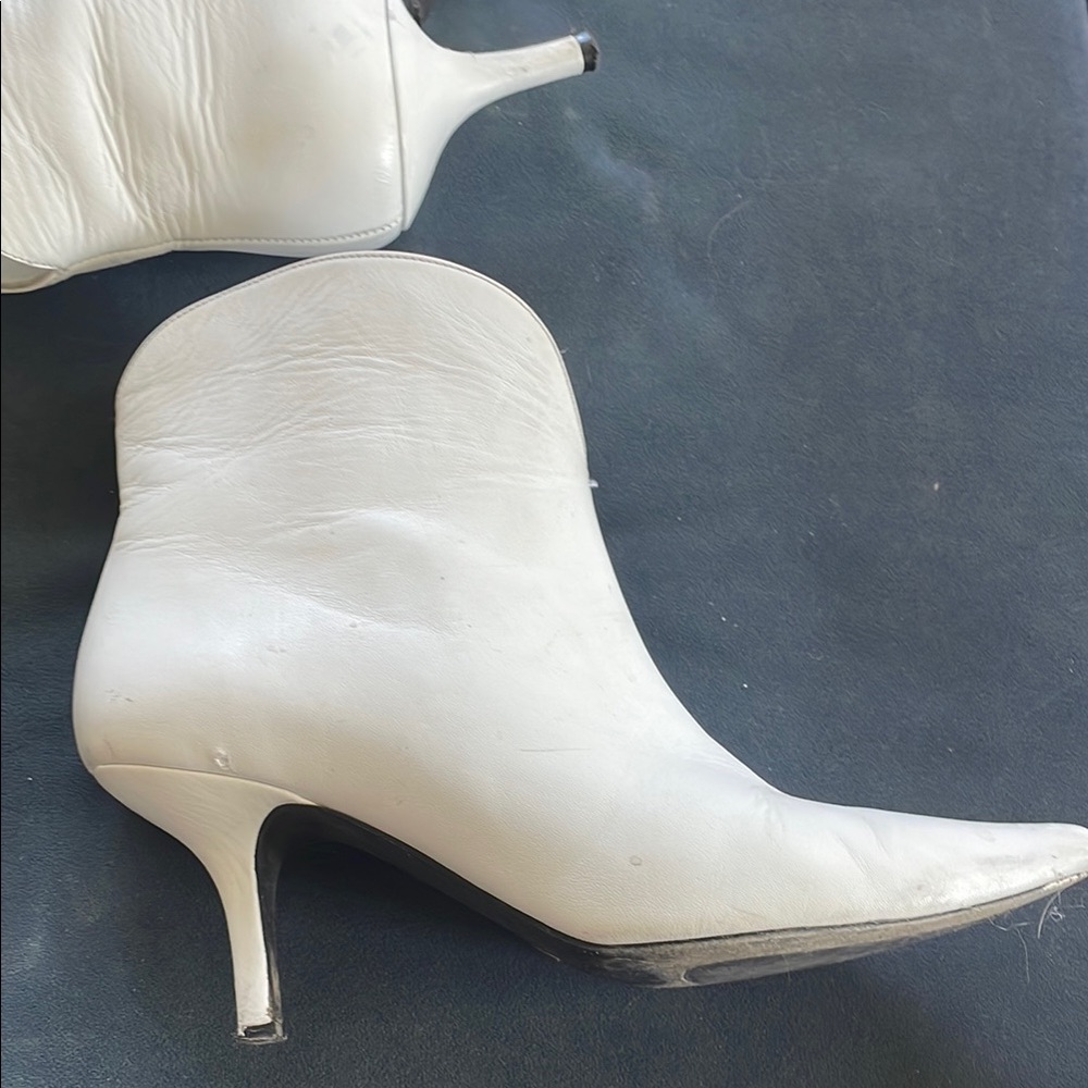 Anine Bing White Women's Ankle Boots - Picture 2 of 15